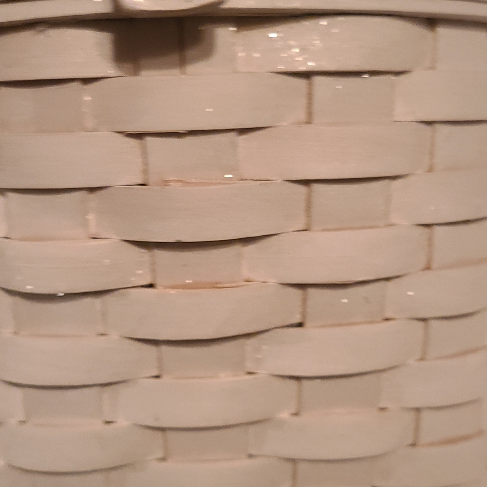 Snowflakes are Angel Kisses" Hinged basket Lid - Picture 6 of 14